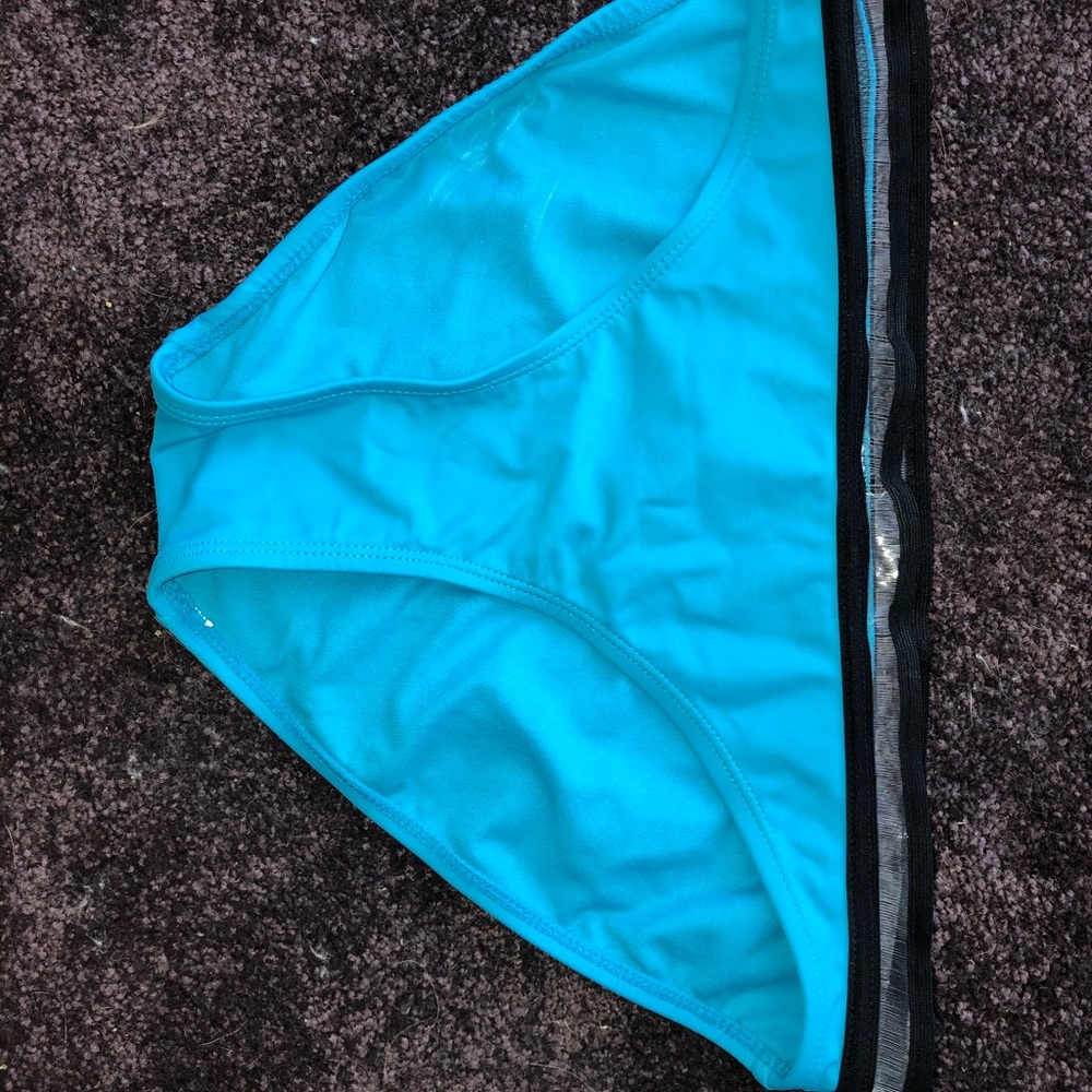 Blue bikini bottoms